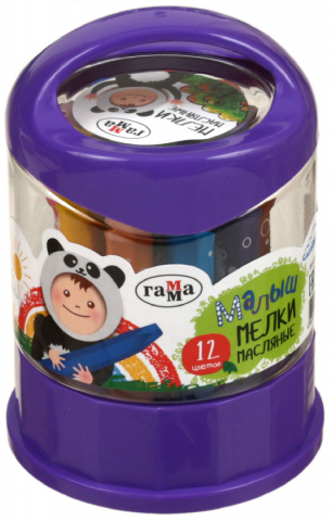 Мелки масляные «Гамма. Малыш», 12 цветов, 12 шт., диаметр 11 мм, длина 75 мм Мелки масляные «Гамма. Малыш», 12 цветов, 12 шт., диаметр 11 мм, длина 75 мм