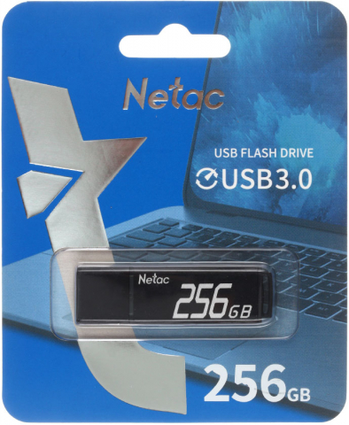 Флеш-накопитель Netac U351 (3.0), 256 Gb, корпус черный Флеш-накопитель Netac U351 (3.0), 256 Gb, корпус черный