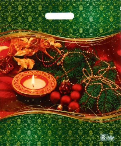 Пакет упаковочный «Тико-пластик. Новогодний», 38*45 см, 60 мкм, «Новогодняя симфония»