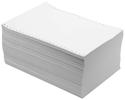 Бумага перфорированная в стопе Starless 210 мм×12 '', 60-65 г/м², 1600 л., неотрывная