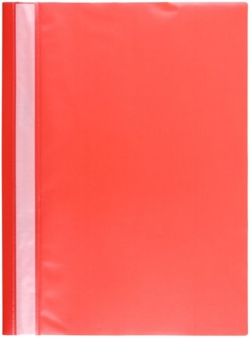 Папка-скоросшиватель пластиковая А4 OfficeSpace, толщина пластика 0,12 мм, красная