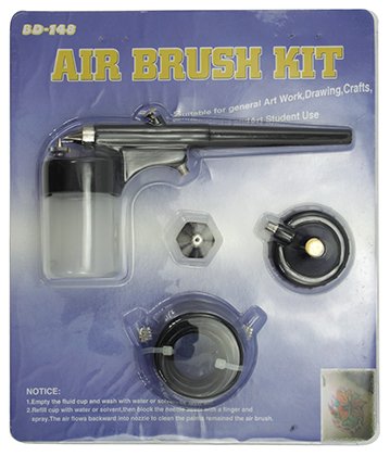 Аэрограф в блистере, распыление от 1/4" до 1-1/2" Аэрограф в блистере, распыление от 1/4" до 1-1/2"