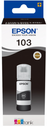 Чернила Epson 103 (водорастворимые), 65 мл, черные (C13T00S14A)