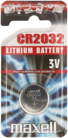 Батарейка литиевая дисковая Maxell Lithium, CR2032, 3V