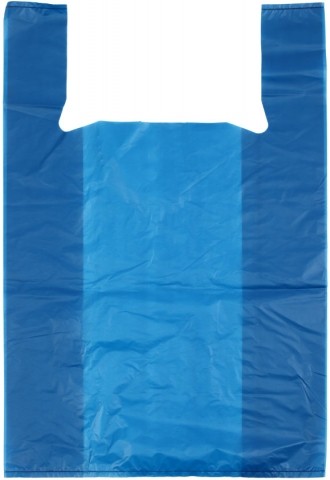 Пакет-майка «Деодекс» (поштучно), 36+18*55 см, 27 мкм, синий