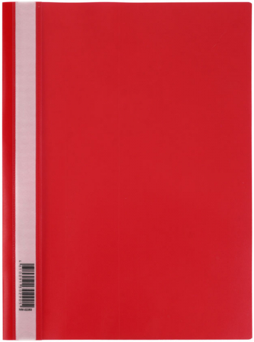 Папка-скоросшиватель пластиковая А4 «Стамм» толщина пластика 0,16 мм, красная