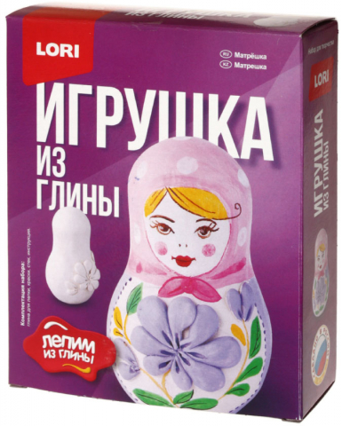 Набор для творчества Lori «Игрушка из глины», «Матрешка»