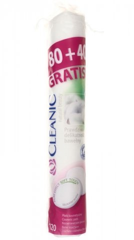 Диски ватные косметические Cleanic Pure Effect, 80 шт+40 шт.