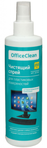 Спрей чистящий для пластиковых поверхностей OfficeClean, 250 мл