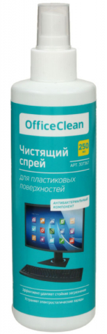 Спрей чистящий для пластиковых поверхностей OfficeClean, 250 мл