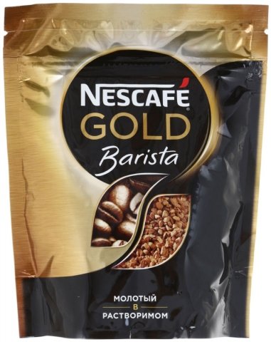 Кофе молотый в растворимом Nescafe Gold Barista , 75 г