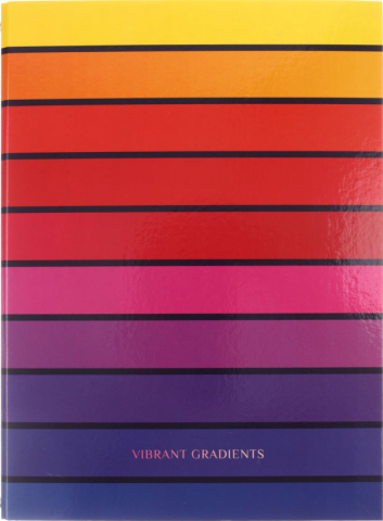 Тетрадь общая А4, 100 л. на кольцах ArtSpace «Узоры», 225*302 мм, клетка, Vibrant gradient