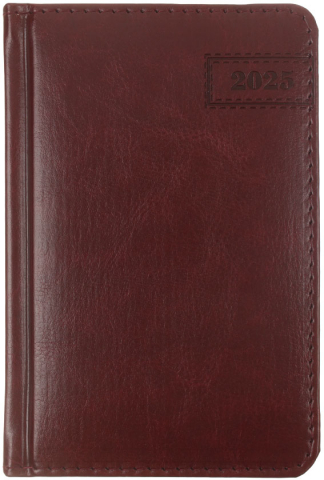 Ежедневник датированный на 2025 год Brauberg Imperial, 100*150 мм, 168 л., бордовый Ежедневник датированный на 2025 год Brauberg Imperial, 100*150 мм, 168 л., бордовый
