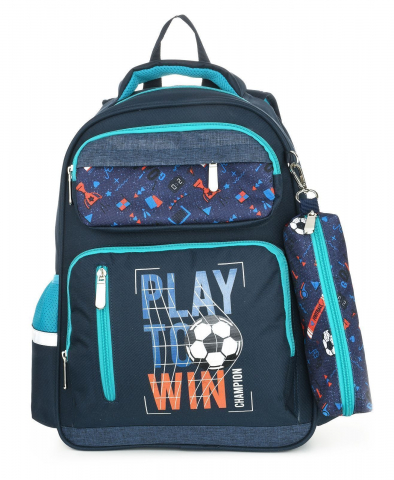 Рюкзак школьный Schoolformat Soft 3+ 18L 300×390×130 мм, Play Football