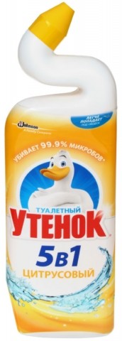 Средство чистящее для унитазов «Туалетный утенок» 500 мл, «Цитрусовый»