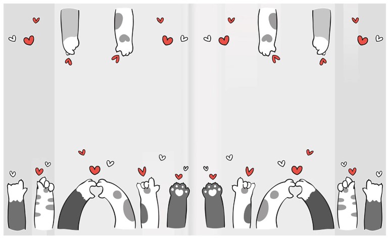 Обложка для тетрадей и дневников Funster 210×350 мм, 110 мкм, Paws Обложка для тетрадей и дневников Funster 210×350 мм, 110 мкм, Paws