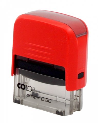 Автоматическая оснастка Colop C30, для клише штампа 18*47 мм, корпус красный Автоматическая оснастка Colop C30, для клише штампа 18*47 мм, корпус красный
