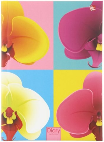 Ежедневник недатированный «Канц-Эксмо», 135*186 мм, 160 л., «Графика. Орхидеи»