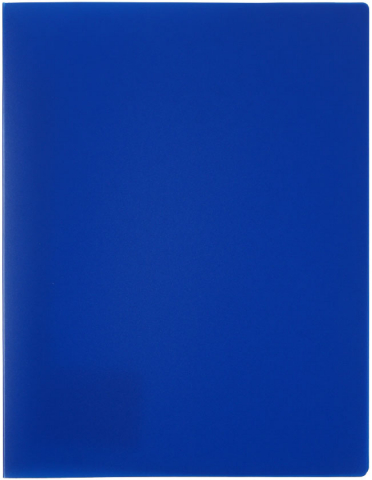 Папка-скоросшиватель пластиковая с пружиной «Стамм.», толщина пластика 0,5 мм, синяя