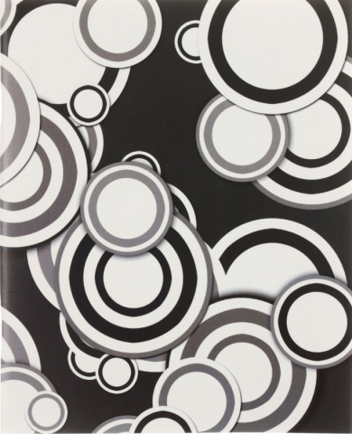 Тетрадь общая А5, 48 л. на скобе «Полиграфкомбинат», 165*200 мм, клетка, «Круги»