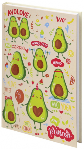 Книжка записная Brauberg Kids А5, 134*206 мм, 80 л., клетка, «Авокадики»