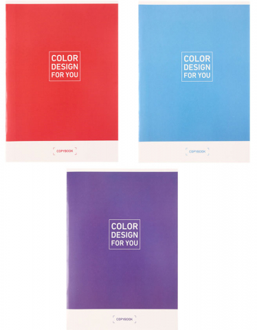Тетрадь общая А4, 48 л. на скобе «Моноколор. Color Design», 205*296 мм, клетка, ассорти Тетрадь общая А4, 48 л. на скобе «Моноколор. Color Design», 205*296 мм, клетка, ассорти