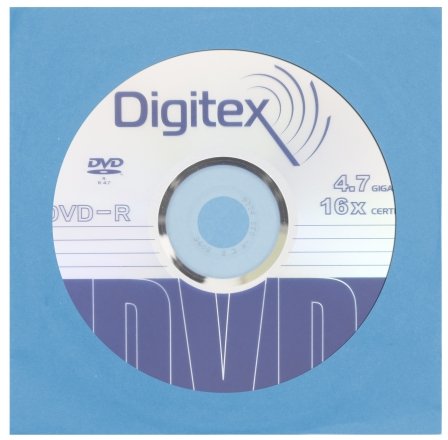 Компакт-диск DVD-R Digitex, 16x, бумажный конверт Компакт-диск DVD-R Digitex, 16x, бумажный конверт