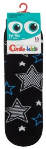 Носки детские махровые Sof-Tiki, размер 18, черно-синие