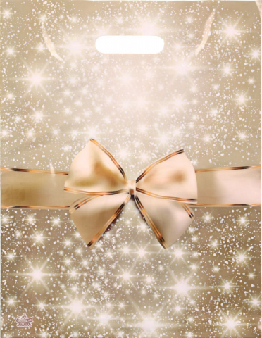 Пакет упаковочный «Тико-пластик. Новогодний», 30*39,5 см, «Изысканный бант» Пакет упаковочный «Тико-пластик. Новогодний», 30*39,5 см, «Изысканный бант»