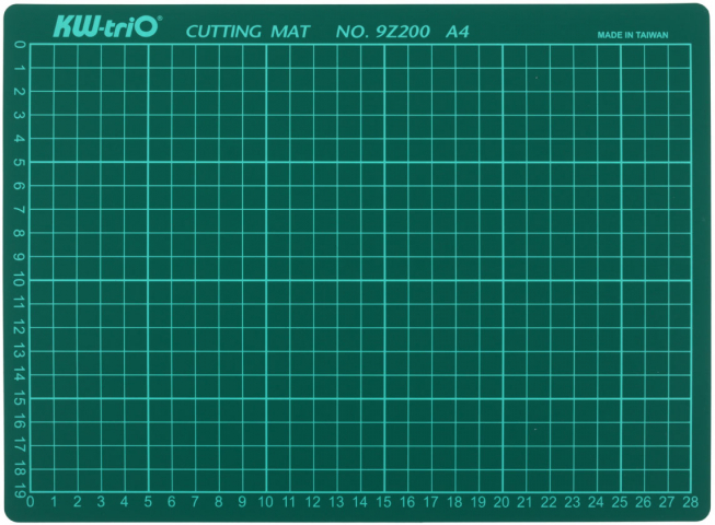 Коврик для резки Kw-Trio А4 (30×22 см), зеленый