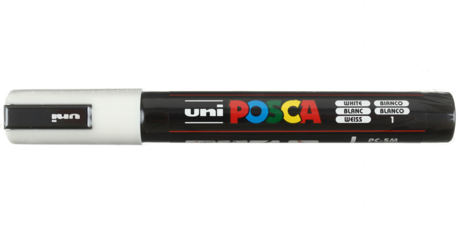 Маркер на водной основе Uni Posca белый