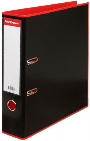 Папка-регистратор ErichKrause Accent с двусторонним ламинированным покрытием, корешок 70 мм, красный