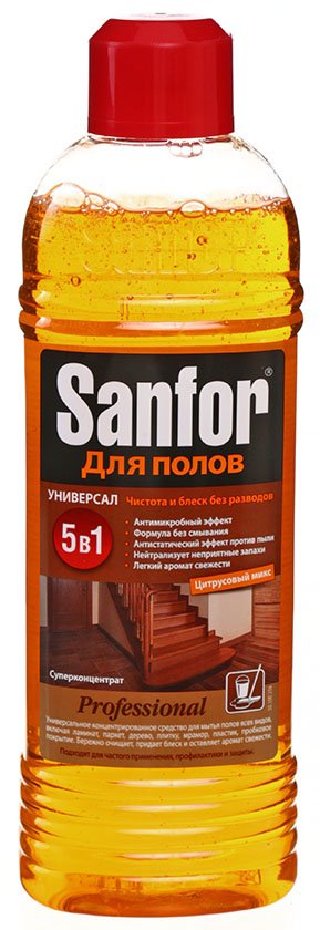 Средство универсальное для мытья полов Sanfor , 920 мл, «Суперконцентрат»»