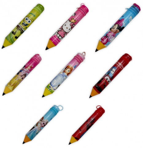 Пенал-тубус однокамерный школьный «Карандаш» 40×250 мм, ассорти Пенал-тубус однокамерный школьный «Карандаш» 40×250 мм, ассорти