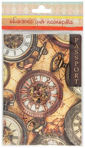 Обложка для паспорта «Феникс Презент», 133*191 мм, «Хронографы»