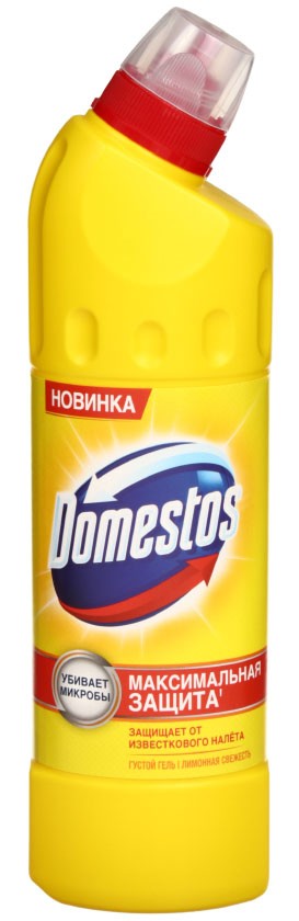 Средство для мытья сантехники Domestos, 500 мл, «Лимонная свежесть»