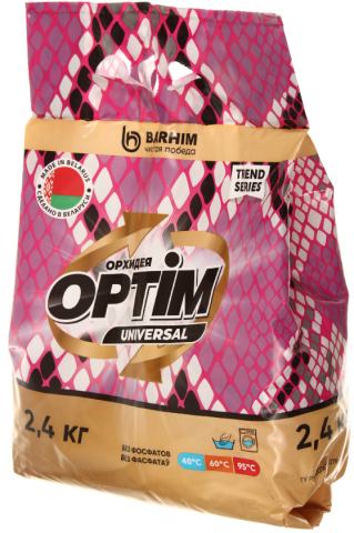 Порошок стиральный Optim Universal, 2,4 кг, «Орхидея»