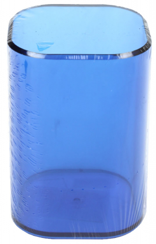 Стакан для канцелярских принадлежностей «Стамм. Фаворит» 100×70 мм, тонированный синий Стакан для канцелярских принадлежностей «Стамм. Фаворит» 100×70 мм, тонированный синий
