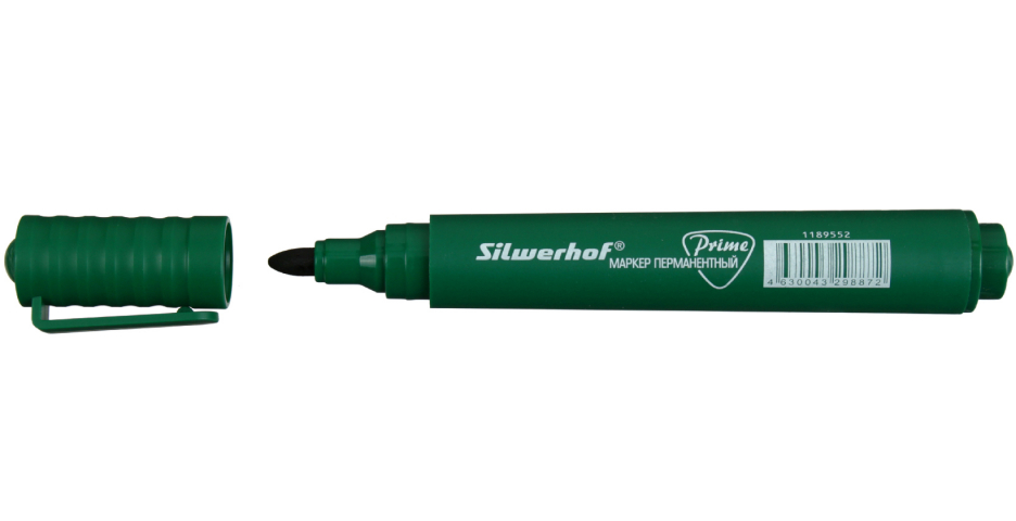 Маркер перманентный Silwerhof Prime зеленый