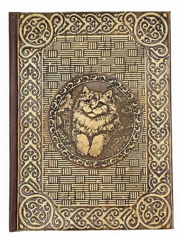 Ежедневник недатированный из бересты «Кошка» А6, 111*147 мм, 128 л., линия Ежедневник недатированный из бересты «Кошка» А6, 111*147 мм, 128 л., линия