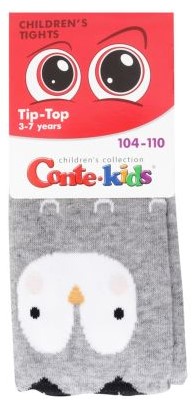 Колготки детские Tip-Top, размер 104-110, серый