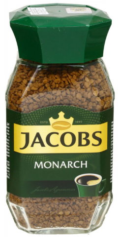 Кофе растворимый Jacobs Monarch, 95 г, в стеклянной банке Кофе растворимый Jacobs Monarch, 95 г, в стеклянной банке