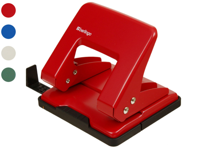 Дырокол Berlingo 105×98 мм, 20 л., ассорти