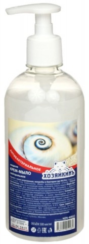 Крем-мыло «Хозяйкинъ», 500 мл, «Нейтральное», антибактериальное Крем-мыло «Хозяйкинъ», 500 мл, «Нейтральное», антибактериальное