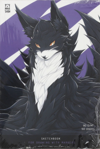 Скетчбук на склейке Meshu для рисования маркерами (А5), 135*200 мм, 50 л., Anime Cat Скетчбук на склейке Meshu для рисования маркерами (А5), 135*200 мм, 50 л., Anime Cat