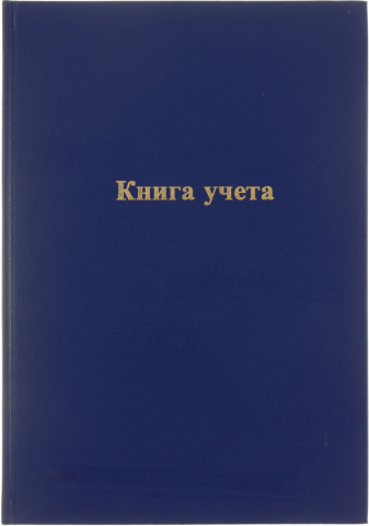 Книга учета OfficeSpace, 200*290 мм, 192 л., клетка, синяя