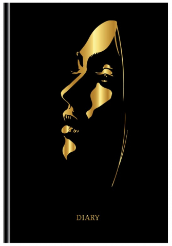 Ежедневник недатированный BG А5, 145*210 мм, 136 л., Golden Girl