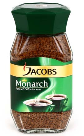 Кофе растворимый Jacobs Monarch 190 г, в стеклянной банке