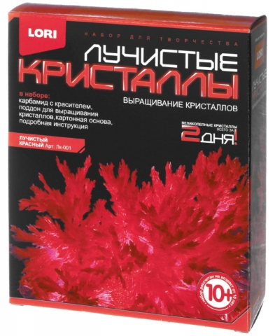 Набор для творчества «Лучистые кристаллы», «Лучистый красный», 10+