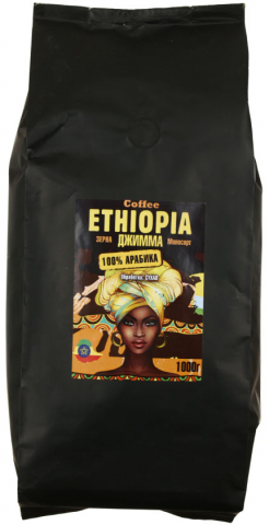 Кофе натуральный в зернах «Ethiopia Джимма», 1000 г, среднеобжаренный